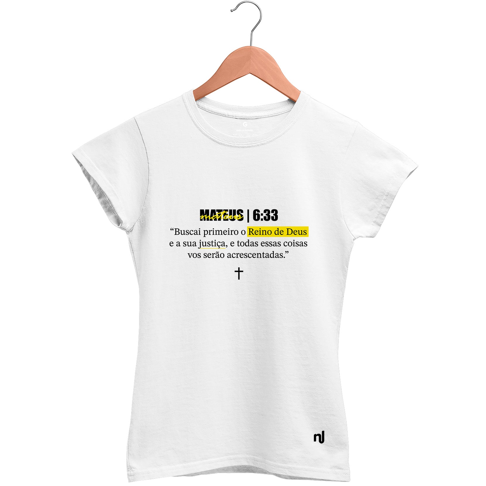 Camiseta Feminina Babylook Mateus 6:33