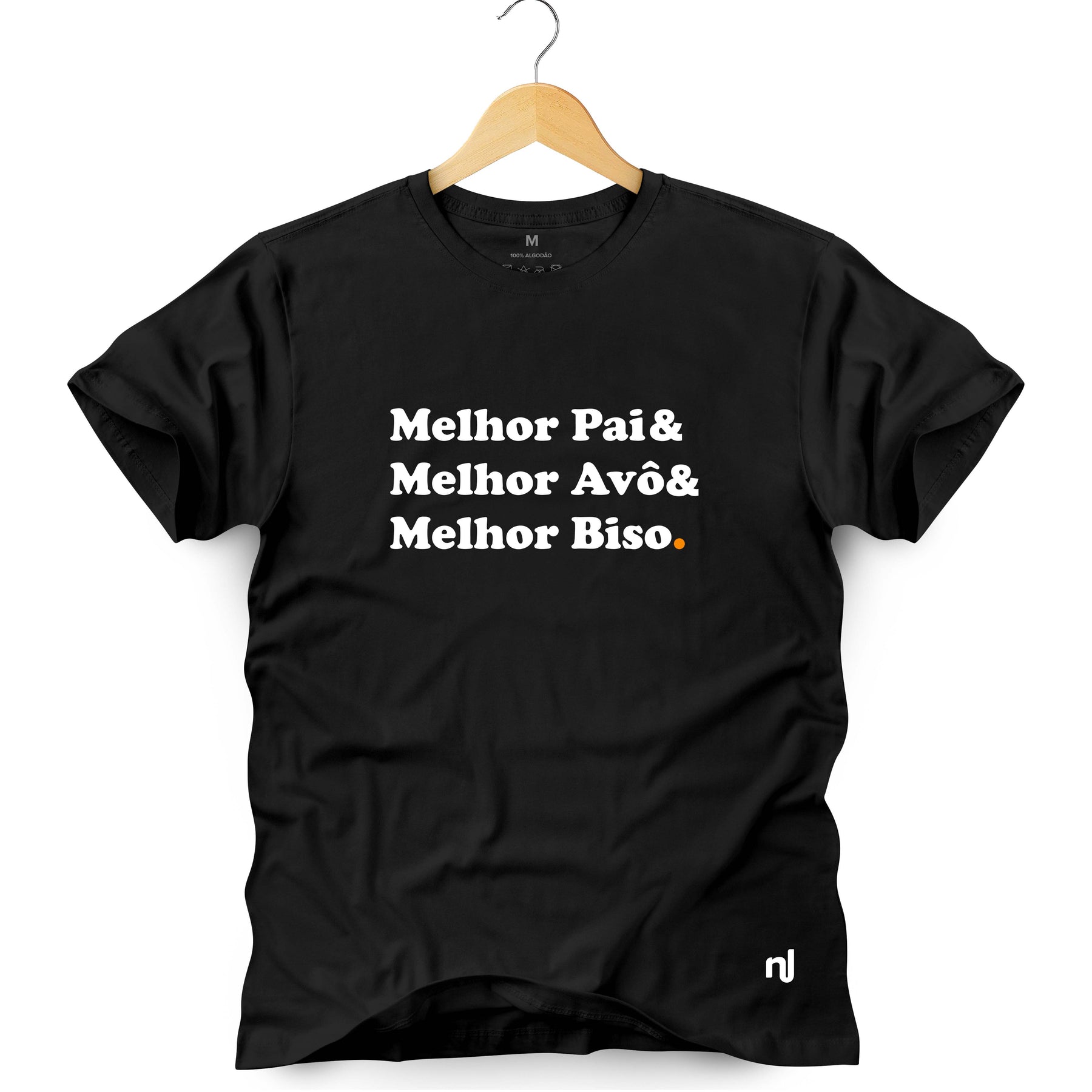 Camiseta Masculina Melhor Pai& Melhor Avô& Melhor Biso