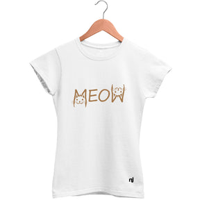 Camiseta Feminina Babylook Meow