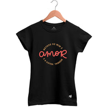 Camiseta Feminina Baby Look Metade de Mim é Amor