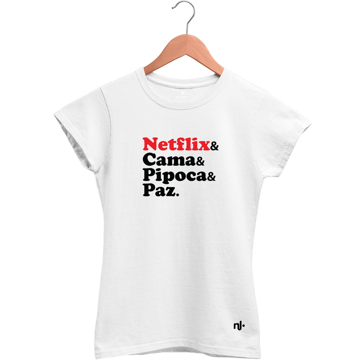 Camiseta Feminina Baby Look Netflix
