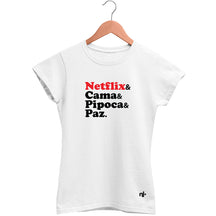 Camiseta Feminina Baby Look Netflix