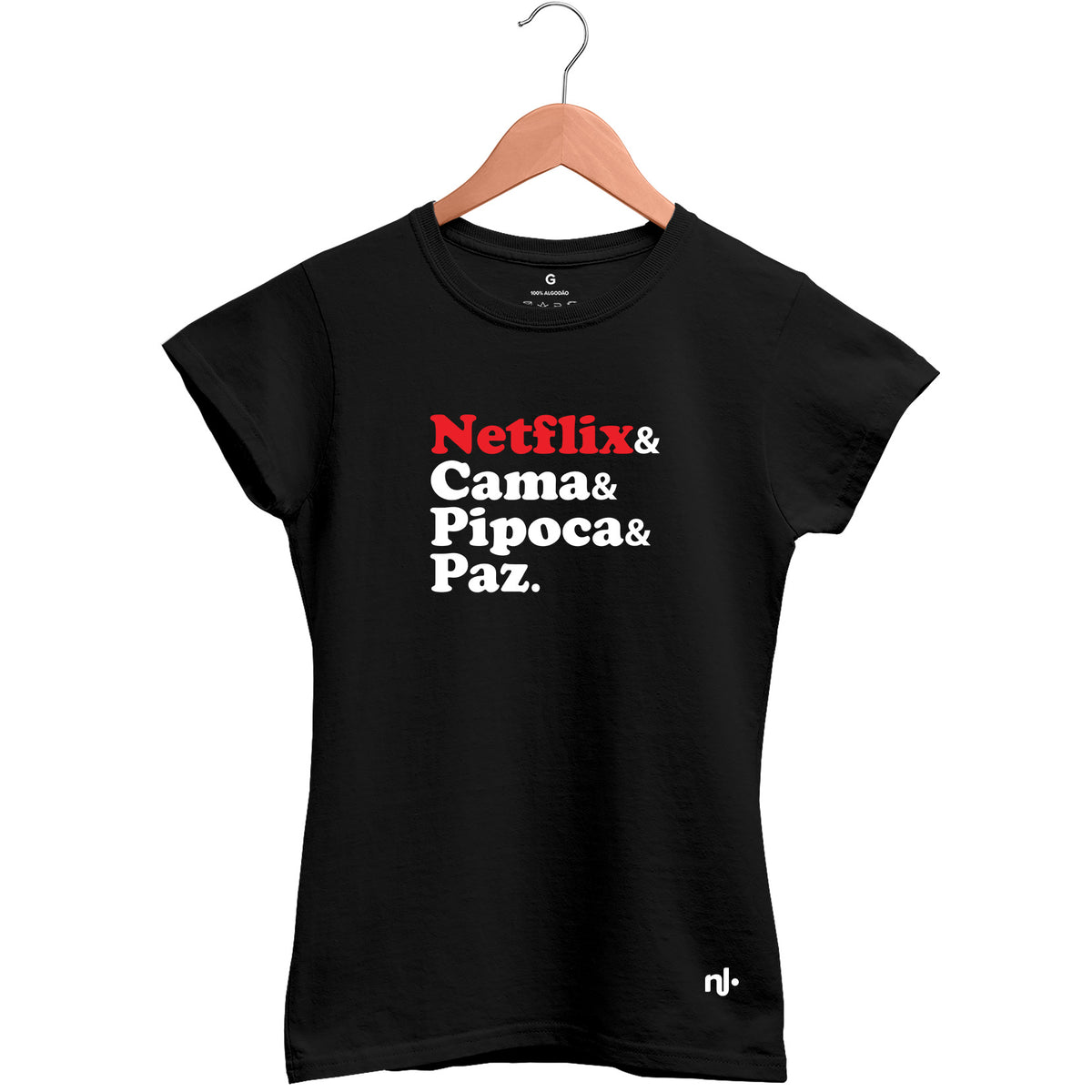 Camiseta Feminina Baby Look Netflix