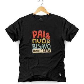Camiseta Masculina Pai& Avô& Bisavô