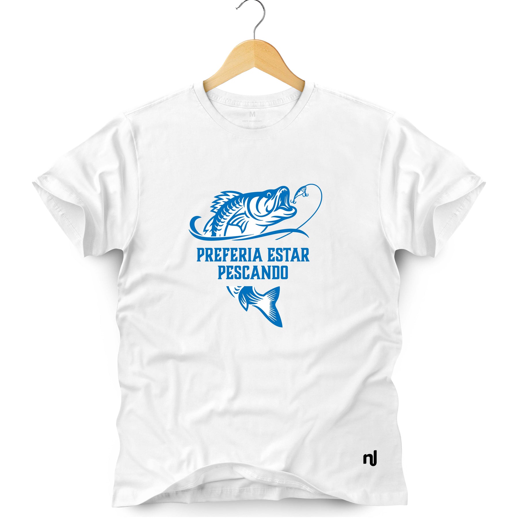 Camiseta Masculina Preferia Estar Pescando