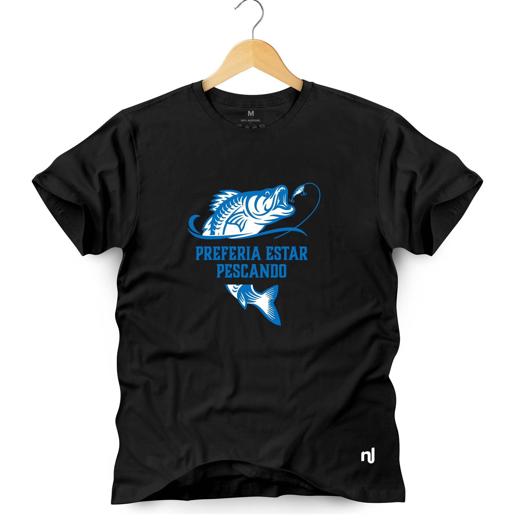 Camiseta Masculina Preferia Estar Pescando