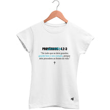 Camiseta Feminina Babylook Provérbios 4.2-3