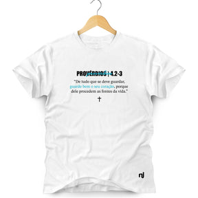 Camiseta Masculina Provérbios 4.2-3