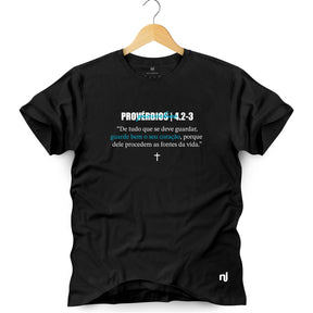 Camiseta Masculina Provérbios 4.2-3