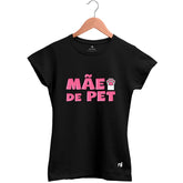 Camiseta Feminina Babylook Mãe de Pet