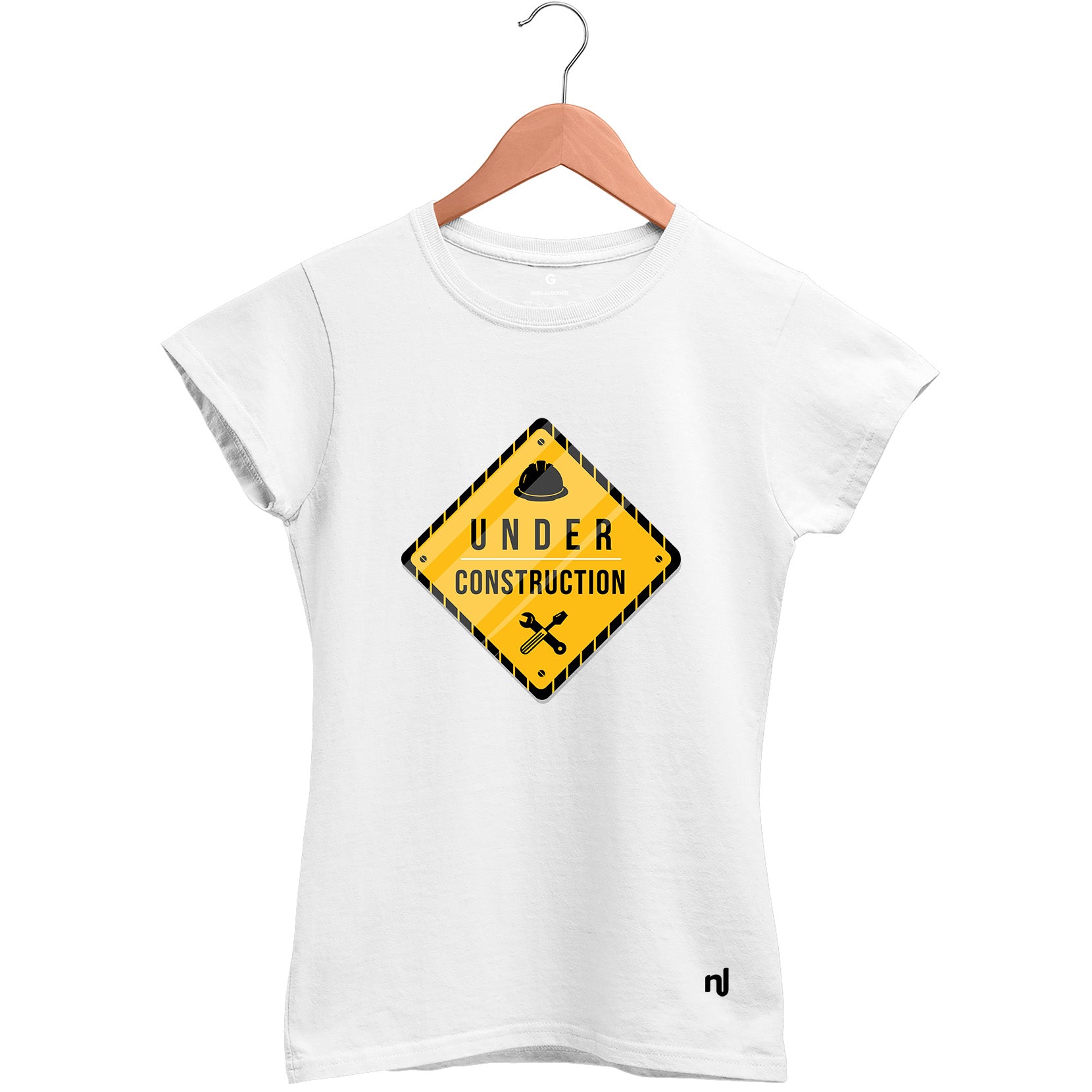 Camiseta Feminina Babylook Under Construction