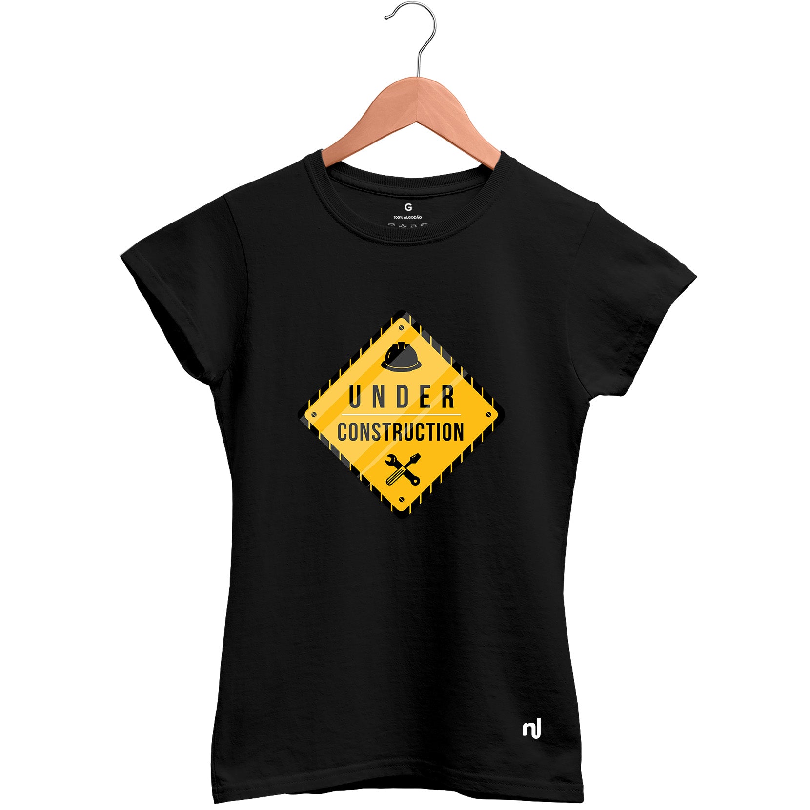 Camiseta Feminina Babylook Under Construction