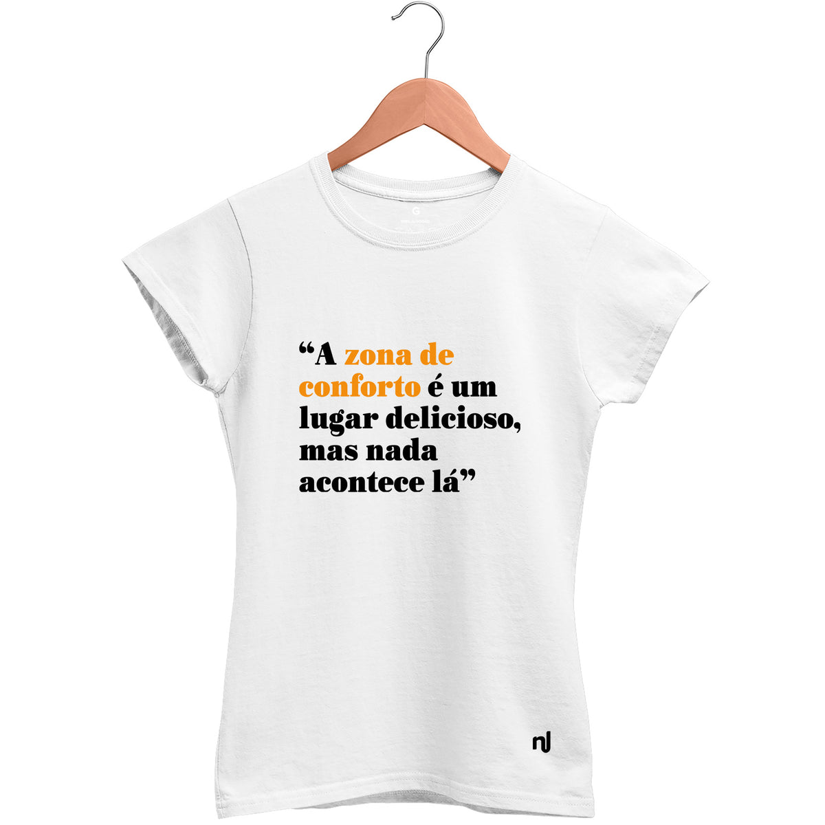 Camiseta Feminina Babylook Zona de Conforto