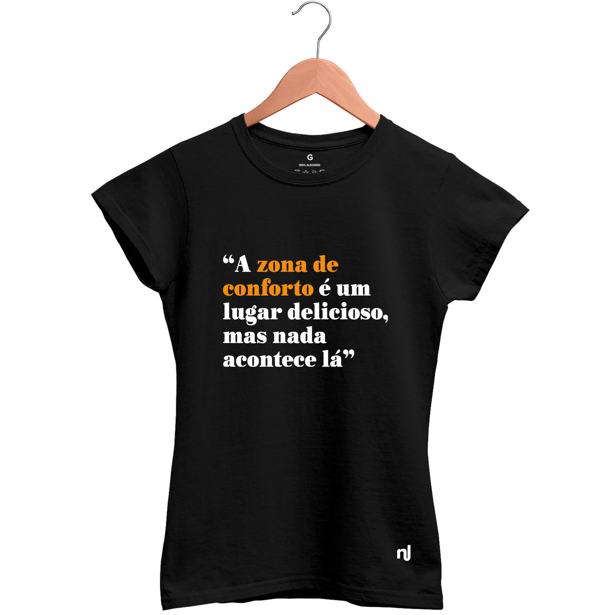 Camiseta Feminina Babylook Zona de Conforto